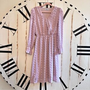 Lavender Swiss Dot Dress